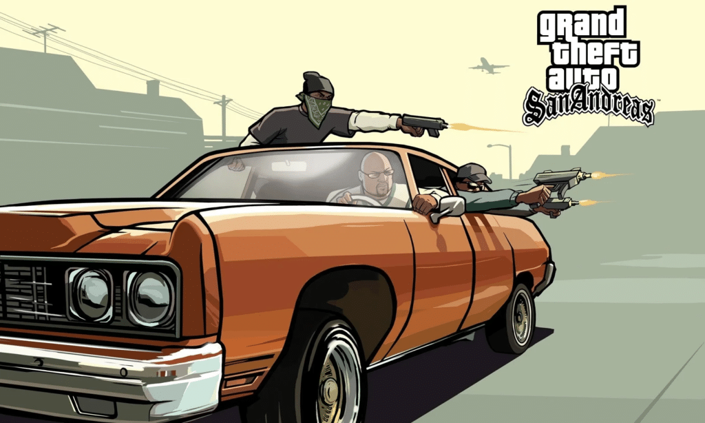 Reviva a nostalgia do PS2 com GTA San Andreas agora na Netflix com códigos e cheats que transformarão sua experiência de jogo.