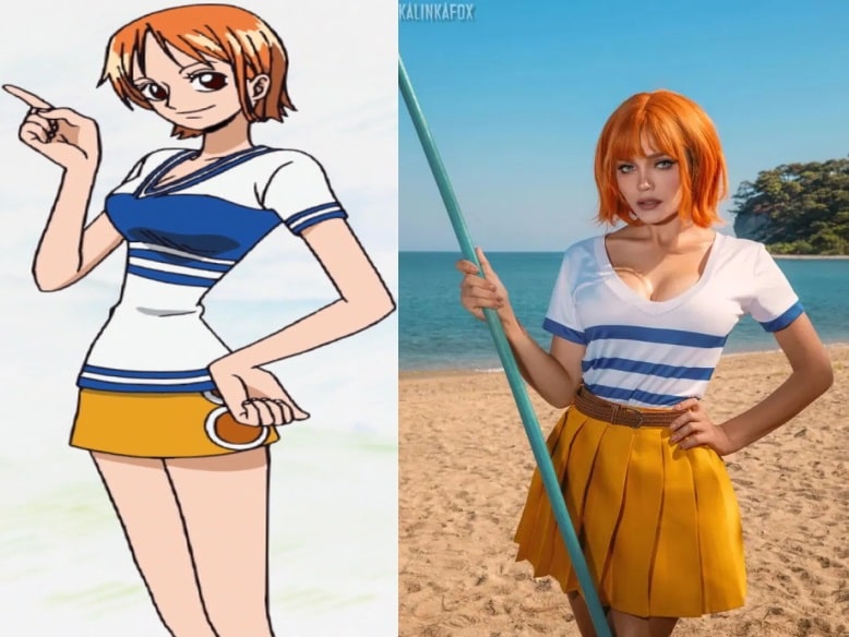 One Piece, a renomada série de mangá e anime, apresenta Nami, uma habilidosa navegadora dos Piratas do Chapéu de Palha.