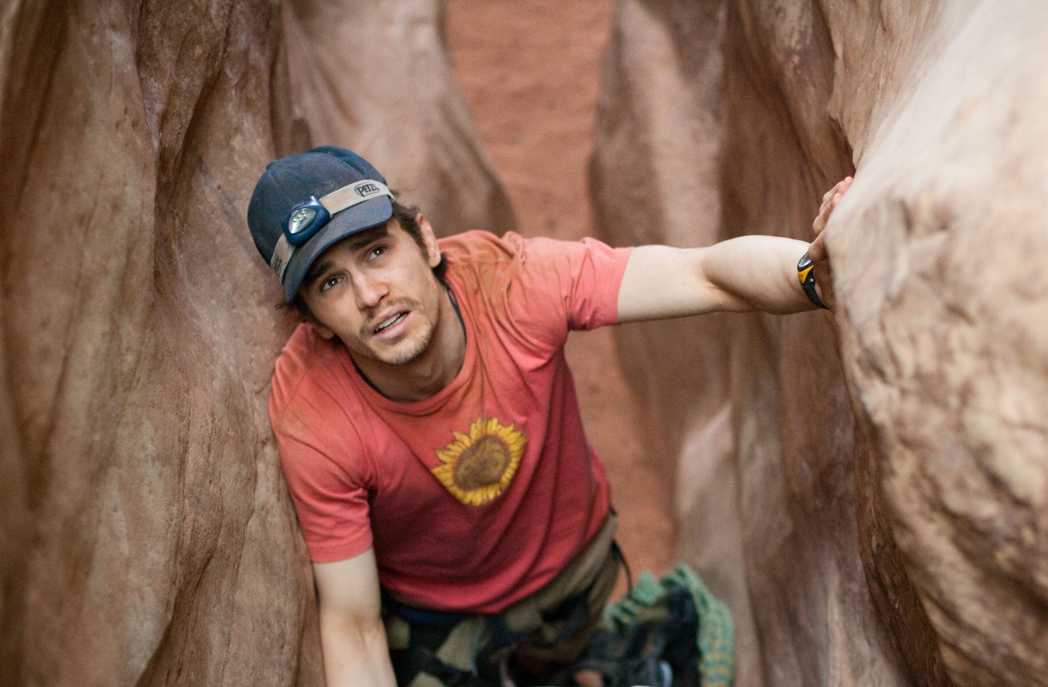 James Franco em 127 Horas. Crédito: Reprodução.