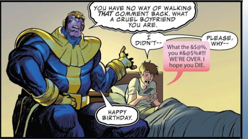 Thanos traz maldição de aniversário épica! Imperdível: desvende esta história única e inacreditável. Clique agora e confira!