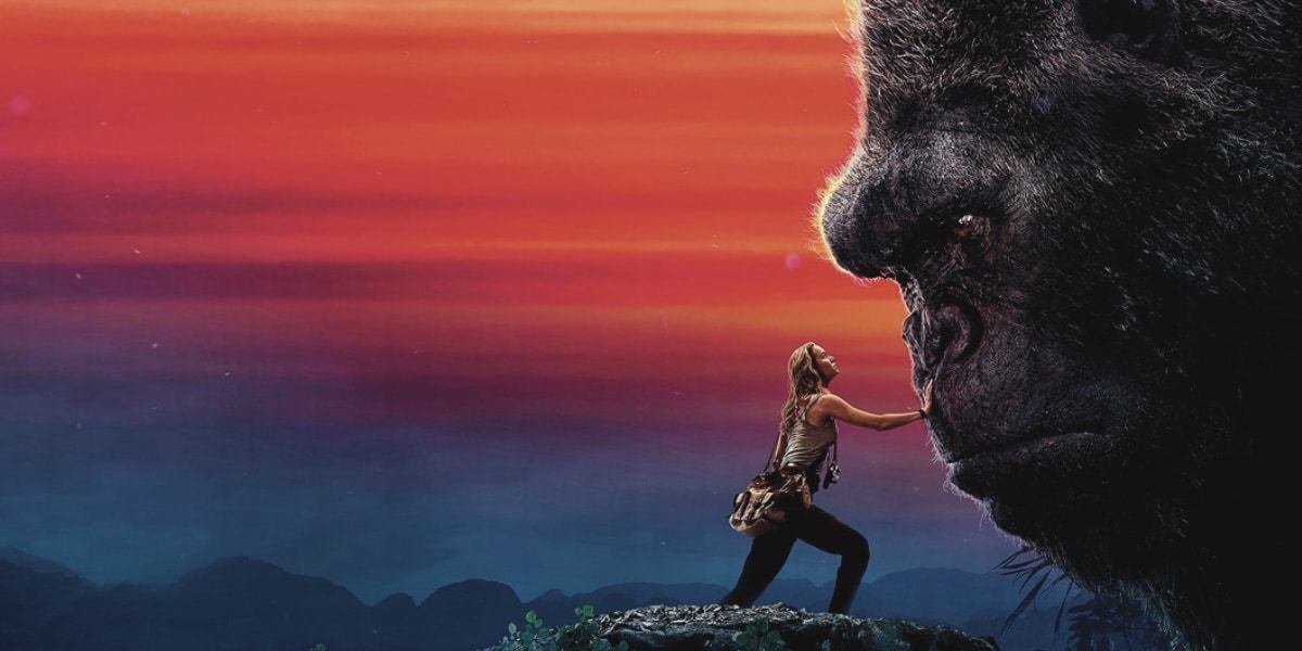Explore os cinco melhores filmes de monstros gigantes, incluindo clássicos modernos como “Godzilla vs. Kong” e “Kong: A Ilha da Caveira”.